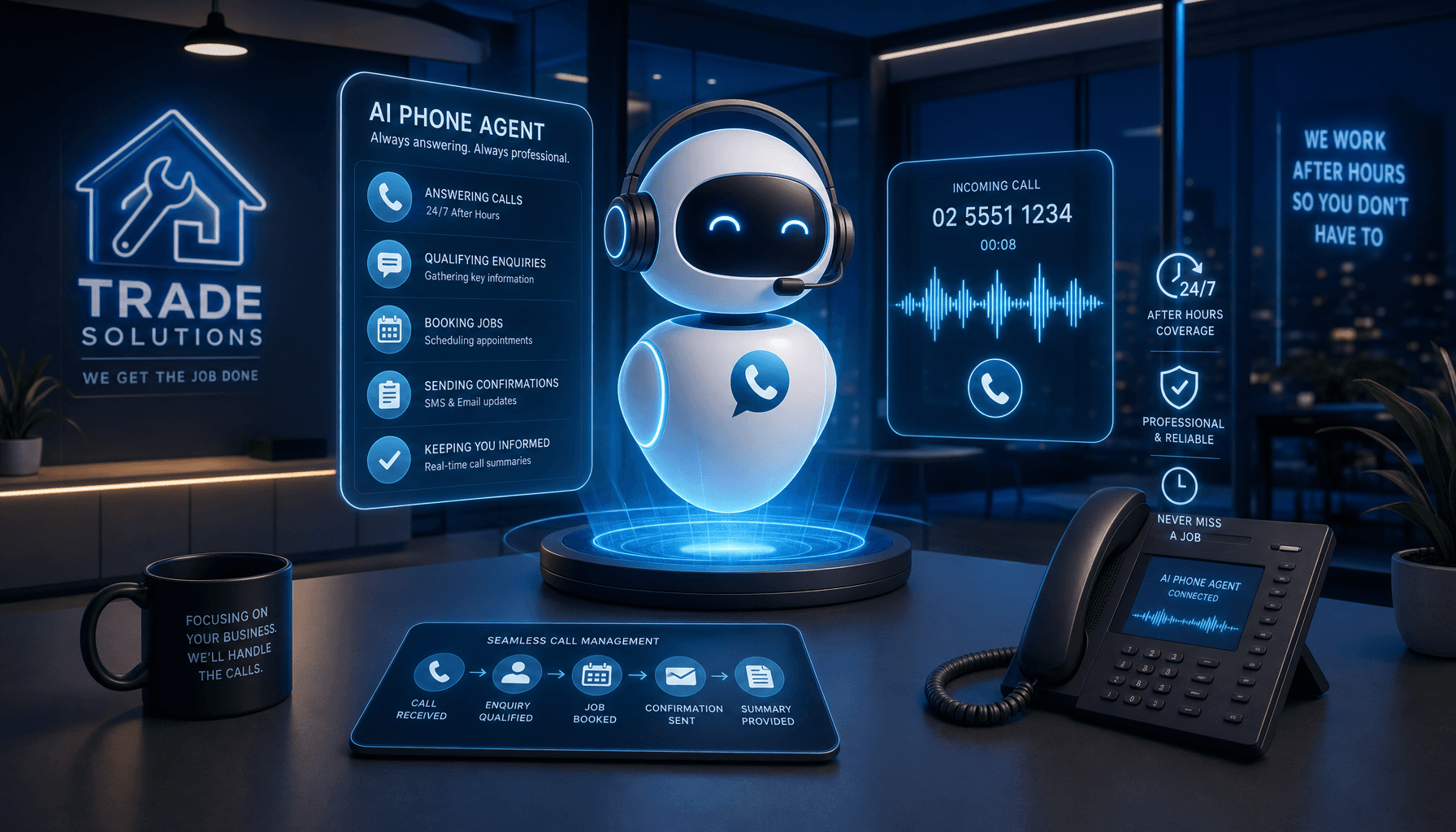 AI After-Hours Phone Coverage for Trade Businesses