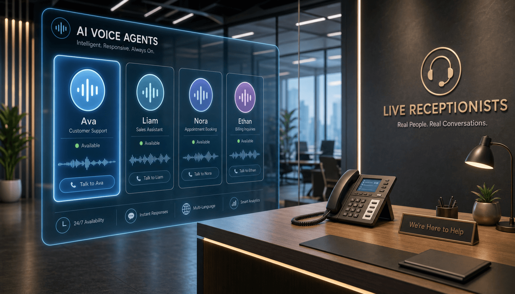 AI Voice Agents vs Live Receptionists: 2026 Cost Analysis